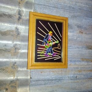 Neon Chuck Berry Rock And Roll Route 66 Framed Art Print By Neon Nicho